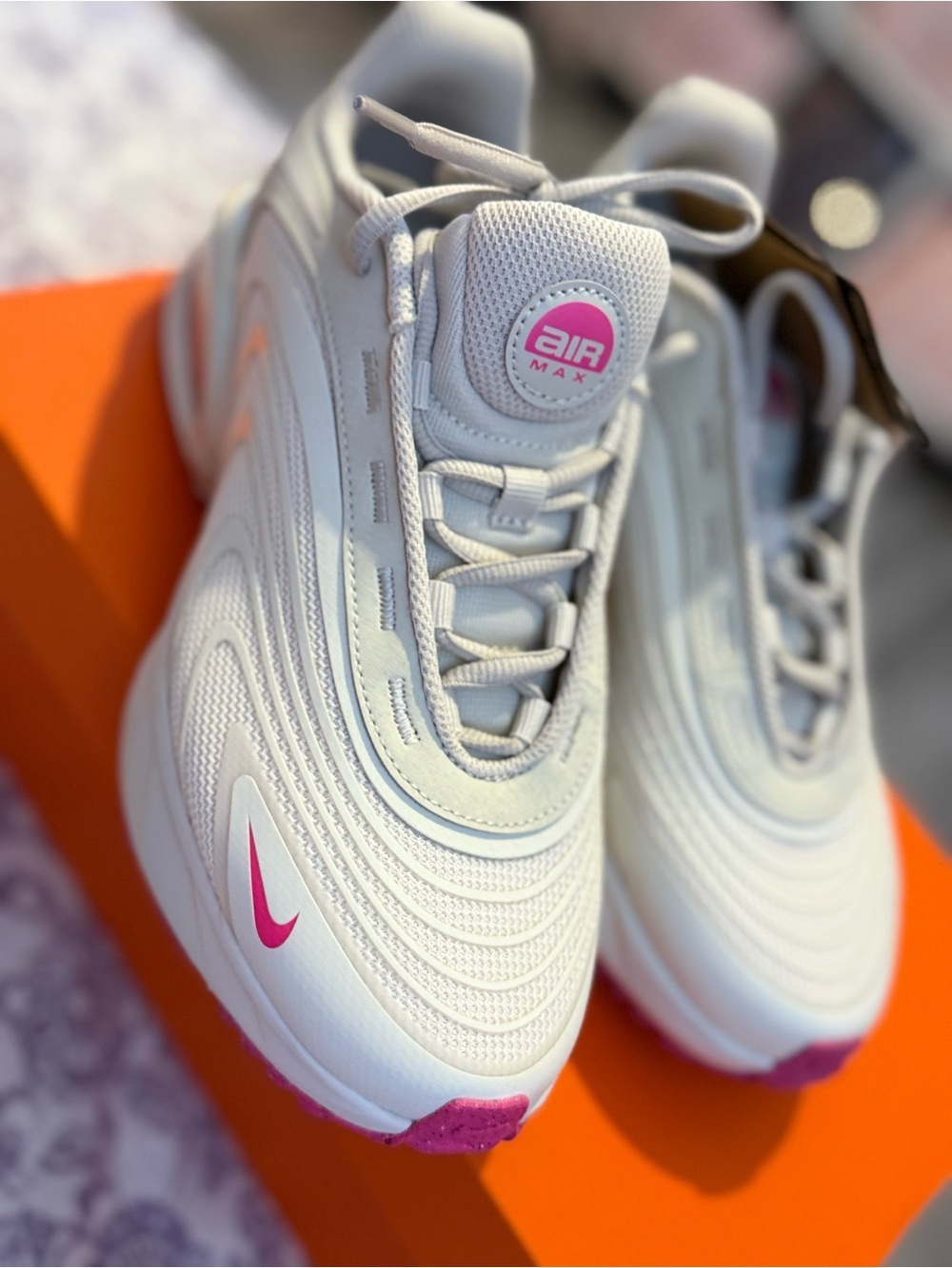 Nike Women’s Sneakers White with Pink Accents